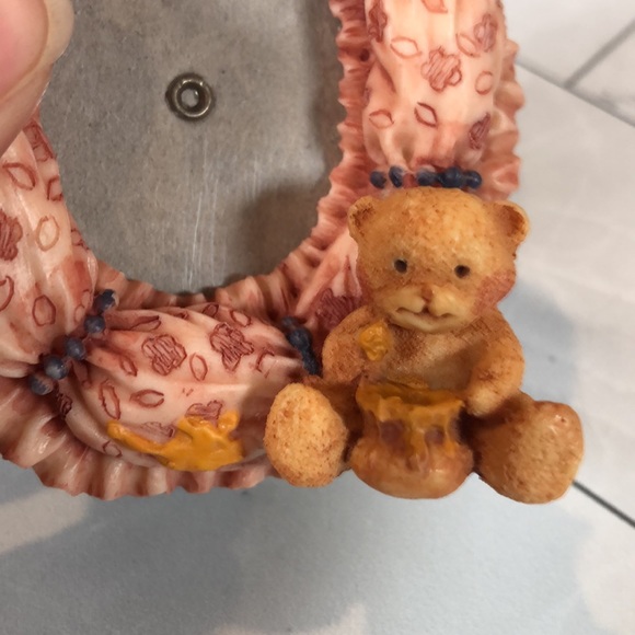 NWT NIB Set of 2 mini Teddy Bear Frames Stand Magnets - Picture 7 of 7